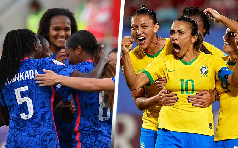 Tip bóng đá nữ Pháp vs nữ Brazil 17h00 ngày 29/7/2023
